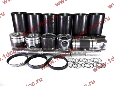 Поршневая группа 300 л.с. (гильзы+поршни+кольца+пальцы+кольца стопорные D=12) DF CUMMINS DONG FENG (ДОНГ ФЕНГ) 3917707,3948095 для самосвала фото 1 Рыбинск