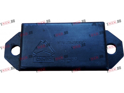 Подушка отбойная передней рессоры 63х35х160 (2 отверстия) H HOWO (ХОВО) WG9323520010 фото 1 Рыбинск