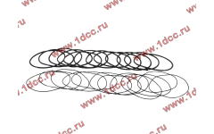 Кольцо уплотнительное гильзы цилиндра (комплект 12 тонких и 12 толстых) двигатель TD226B6G фото Рыбинск